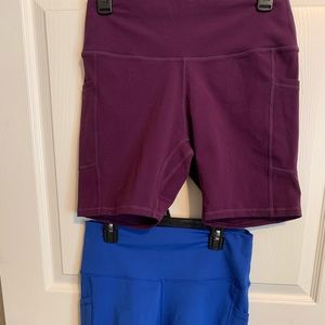 Colorfulkoala 2pk high waist bike shorts